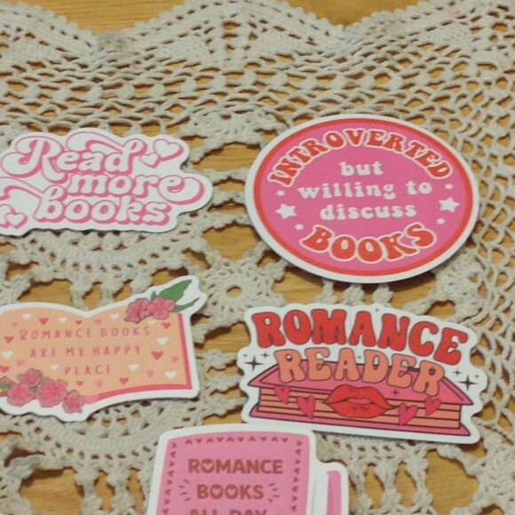 Romance Book Lover's Stickers - for computer, book cover, scrapbooking, crafts - Picture 4 of 8